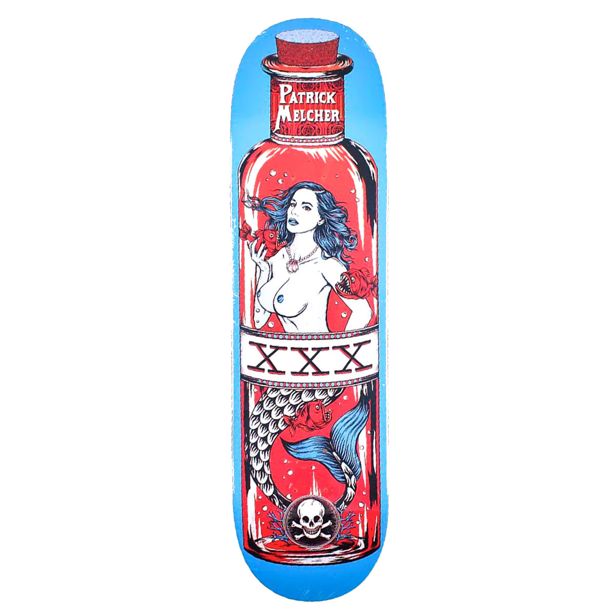 Death Skateboards Death Patrick Melcher Mermaid 8 Blue - Death Skateboards deck