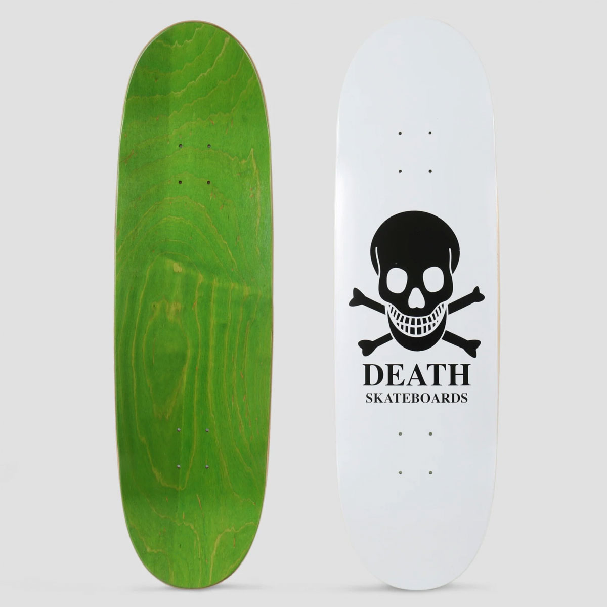 Death Skateboards Death White Skull Lozenge Shaped - Death Skateboards deck