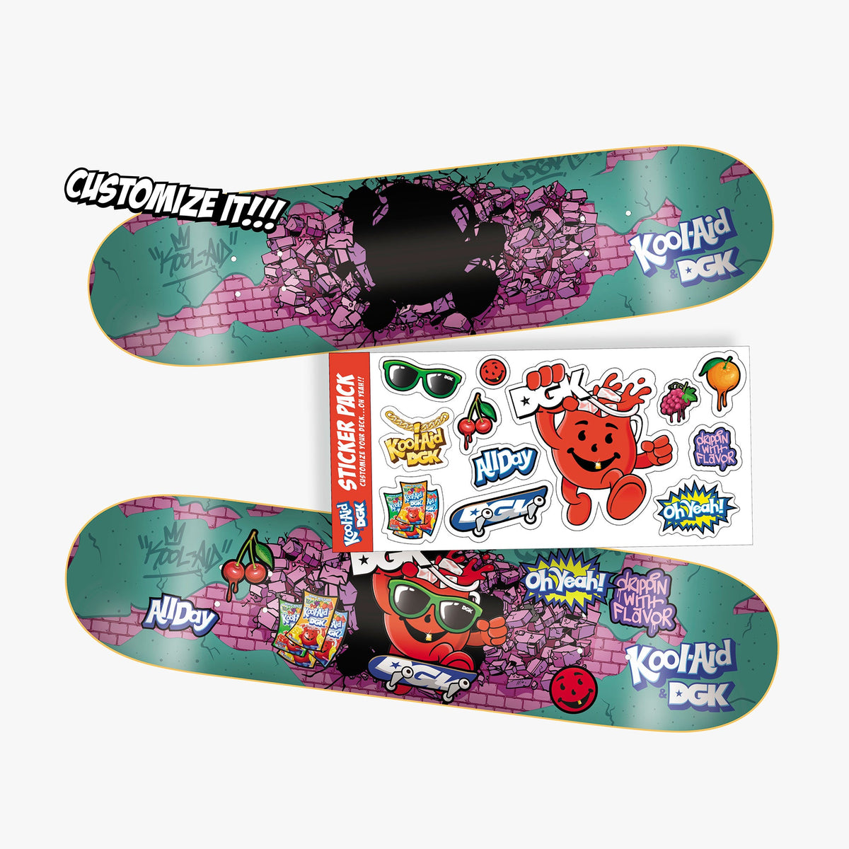 DGK x Kool - Aid Kam - O - Rama deck