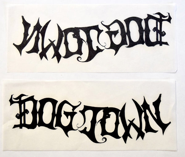 Dogtown Horror Script Surfboard Laminate Sheet (Set of 2) deck