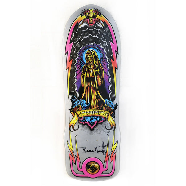Dogtown Limited SIgned Dogtown Jesse Martinez Silver Metallic Guadalupe Handshake 1987 10 x deck