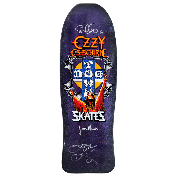 Dogtown Signed Limited Dogtown Ozzy Osbourne - x - Fairy Dust Purple Flake / Black Fade deck