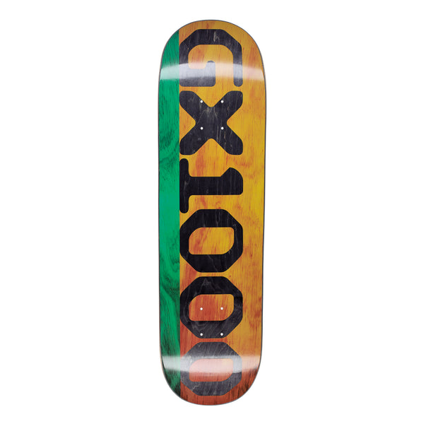 GX1000 Split Wood Stain Teal/Yellow deck