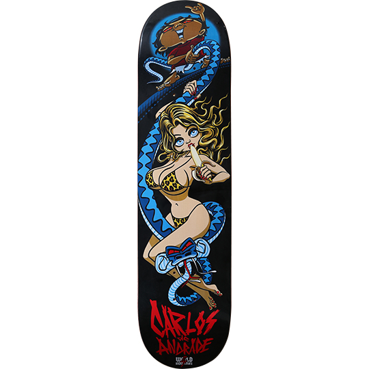 World Industries Carlos de Andrade Welcome to the Jungle 2 deck