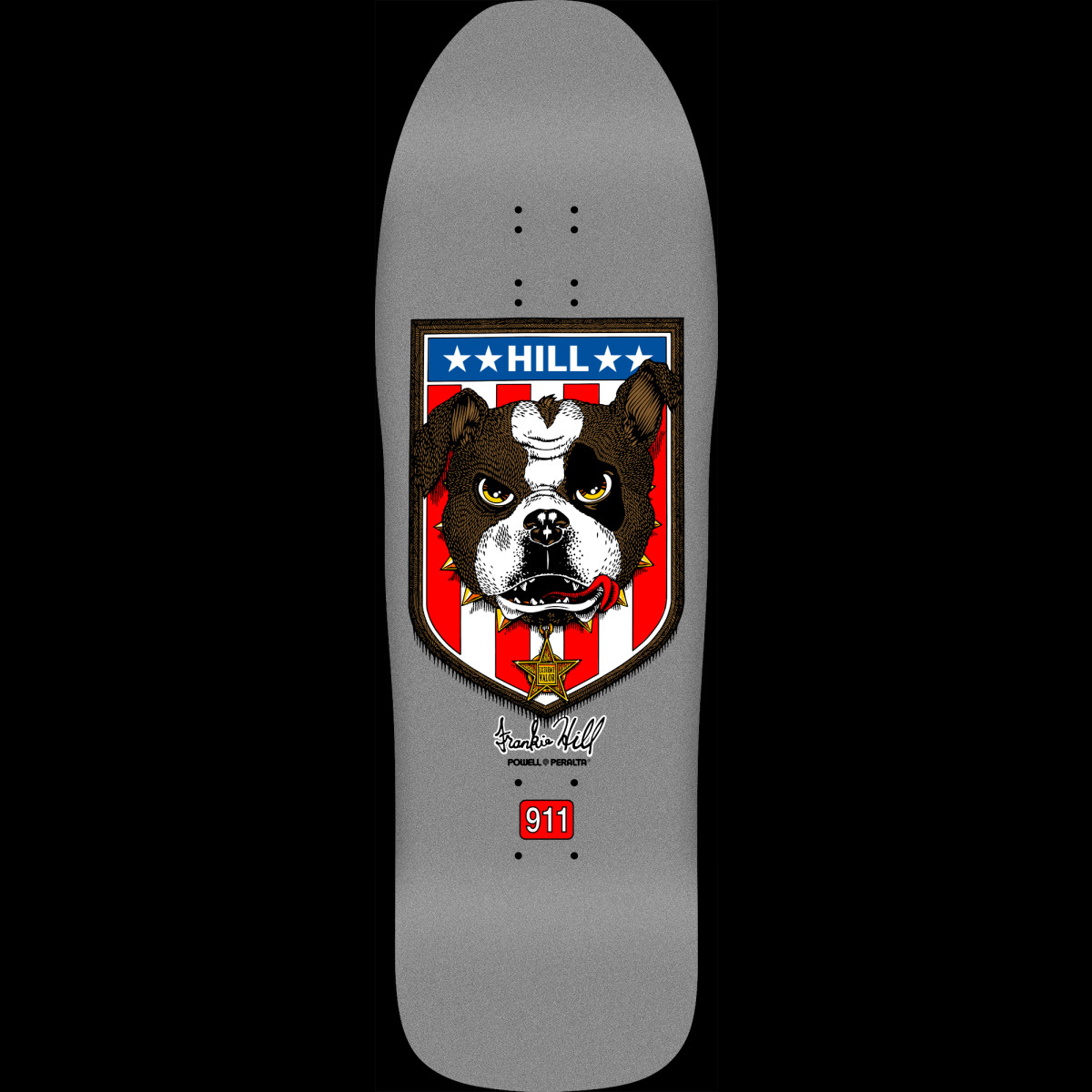 Powell Peralta Frankie Hill Bull Dog Silver deck