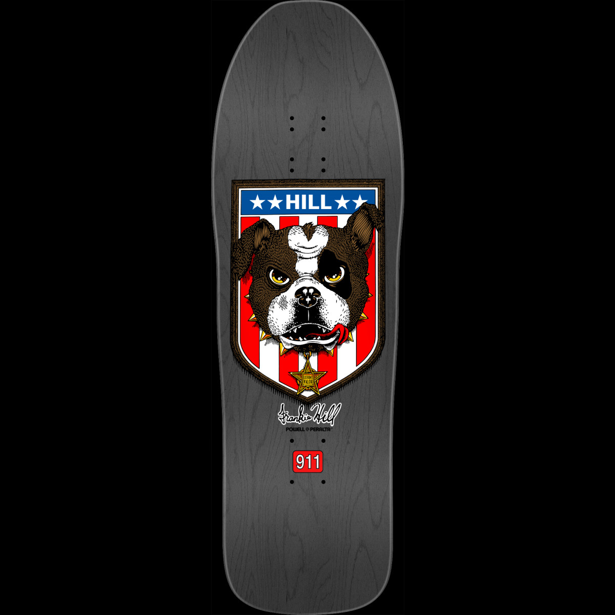 Powell Peralta Frankie Hill Bulldog Gray Stain deck