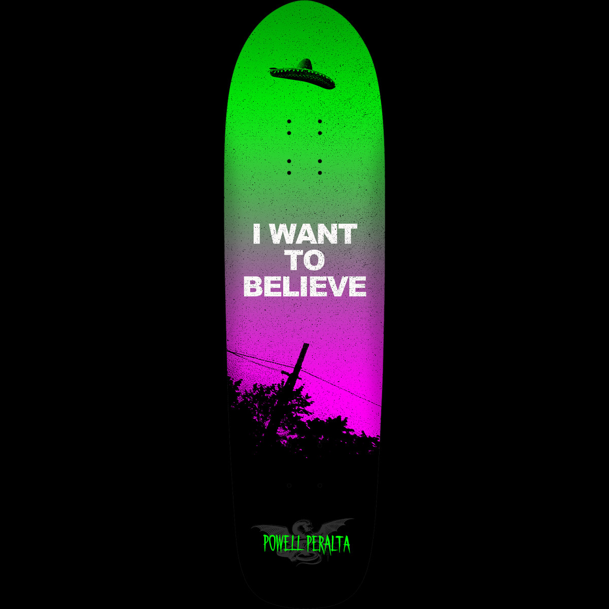 Powell Peralta Funshape Believe 3 Green/Purple deck