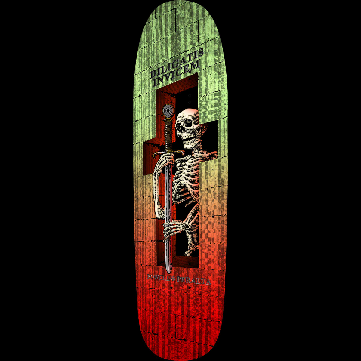 Powell Peralta Funshape Diligatis 3 Green/Red deck