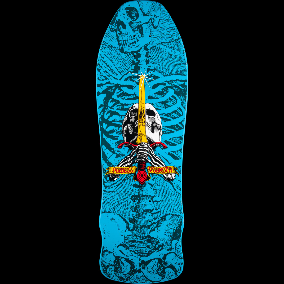 Powell Peralta Geegah Skull and Sword Blue deck
