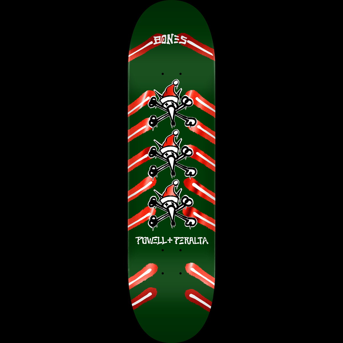 Powell Peralta Holiday '25 Rat Bones Green / Red Foil - Shape 245 - K21 - 8.75 deck