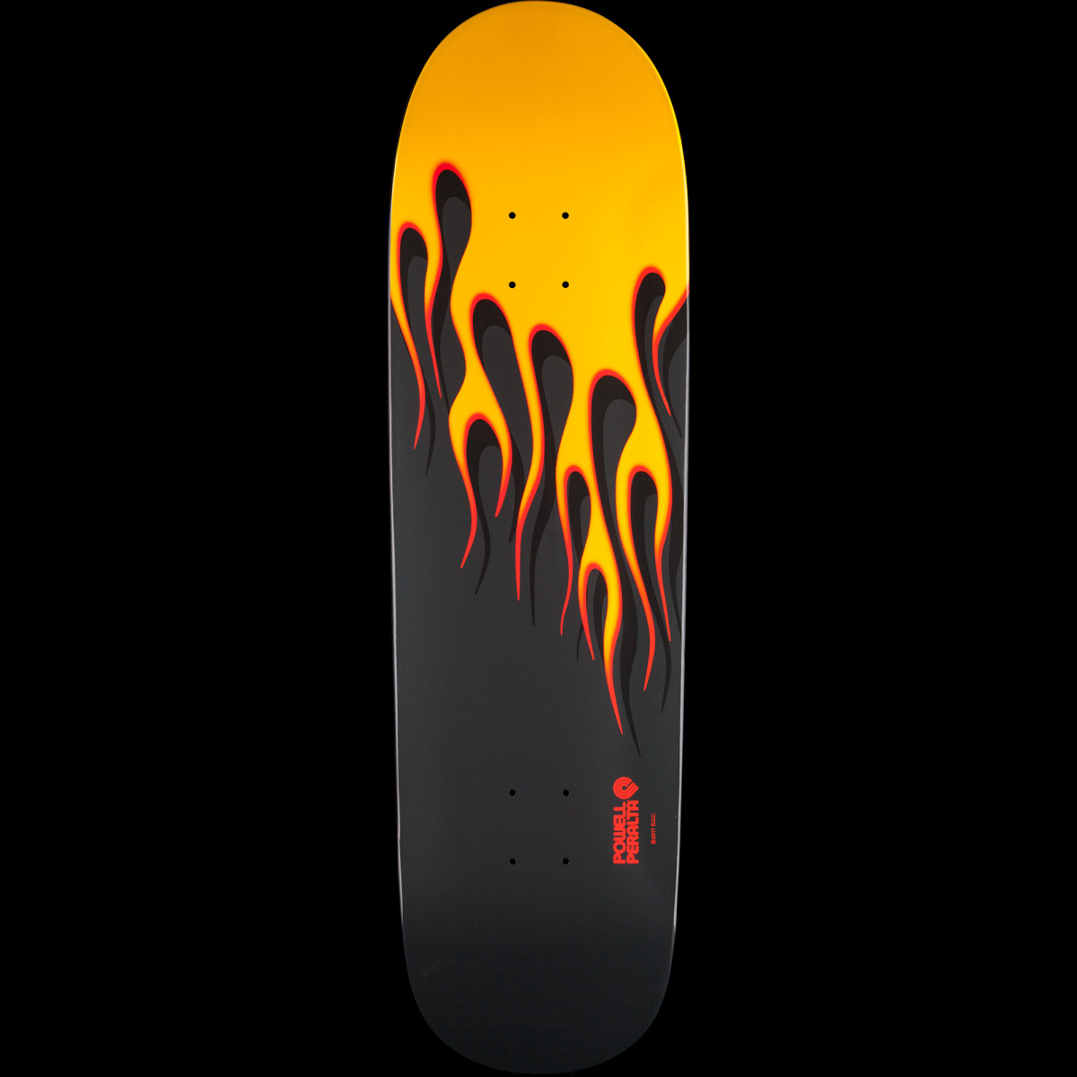 Powell Peralta Hot Rod Flames Yellow deck