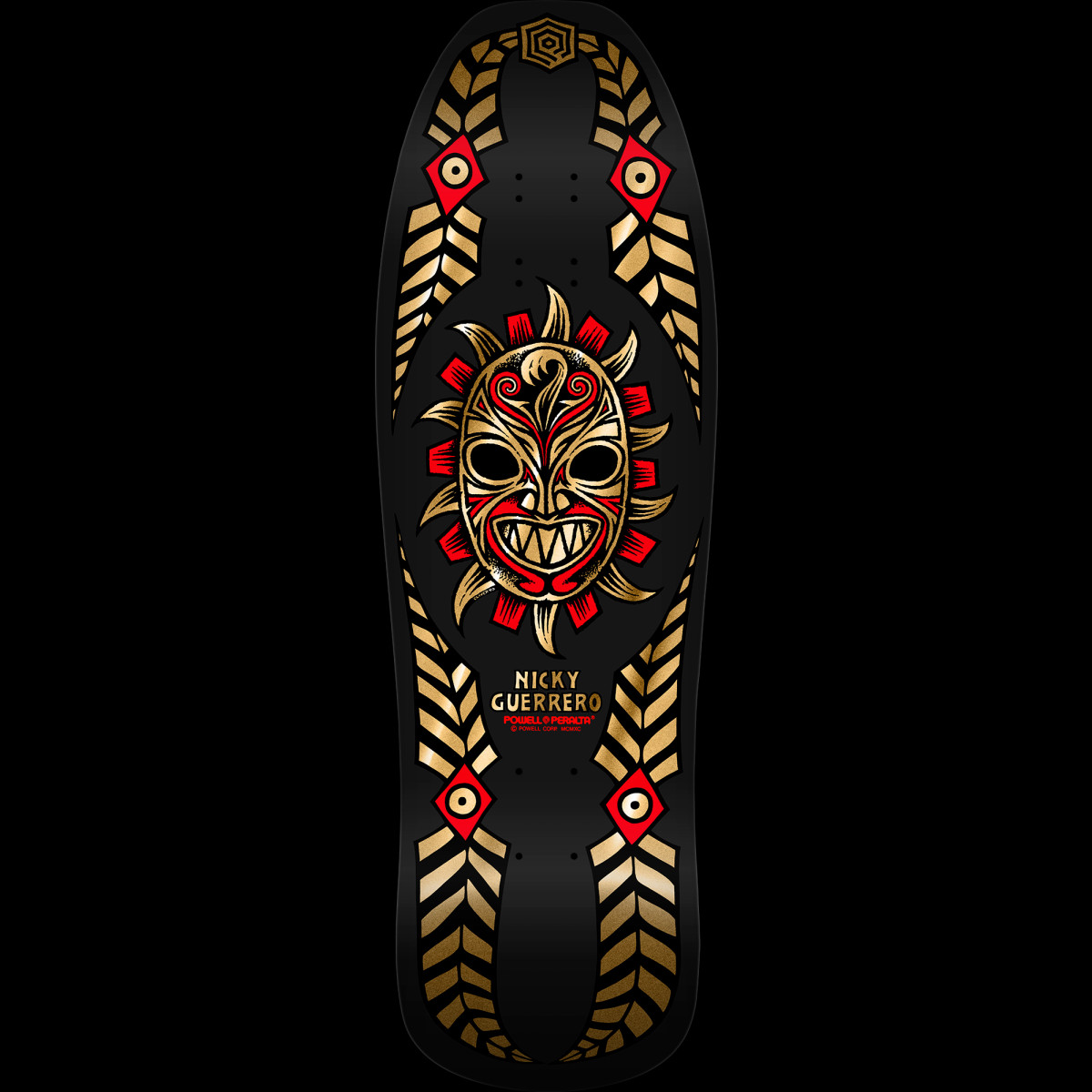 Powell Peralta Nicky Guerrero Mask Black / Gold Foil deck