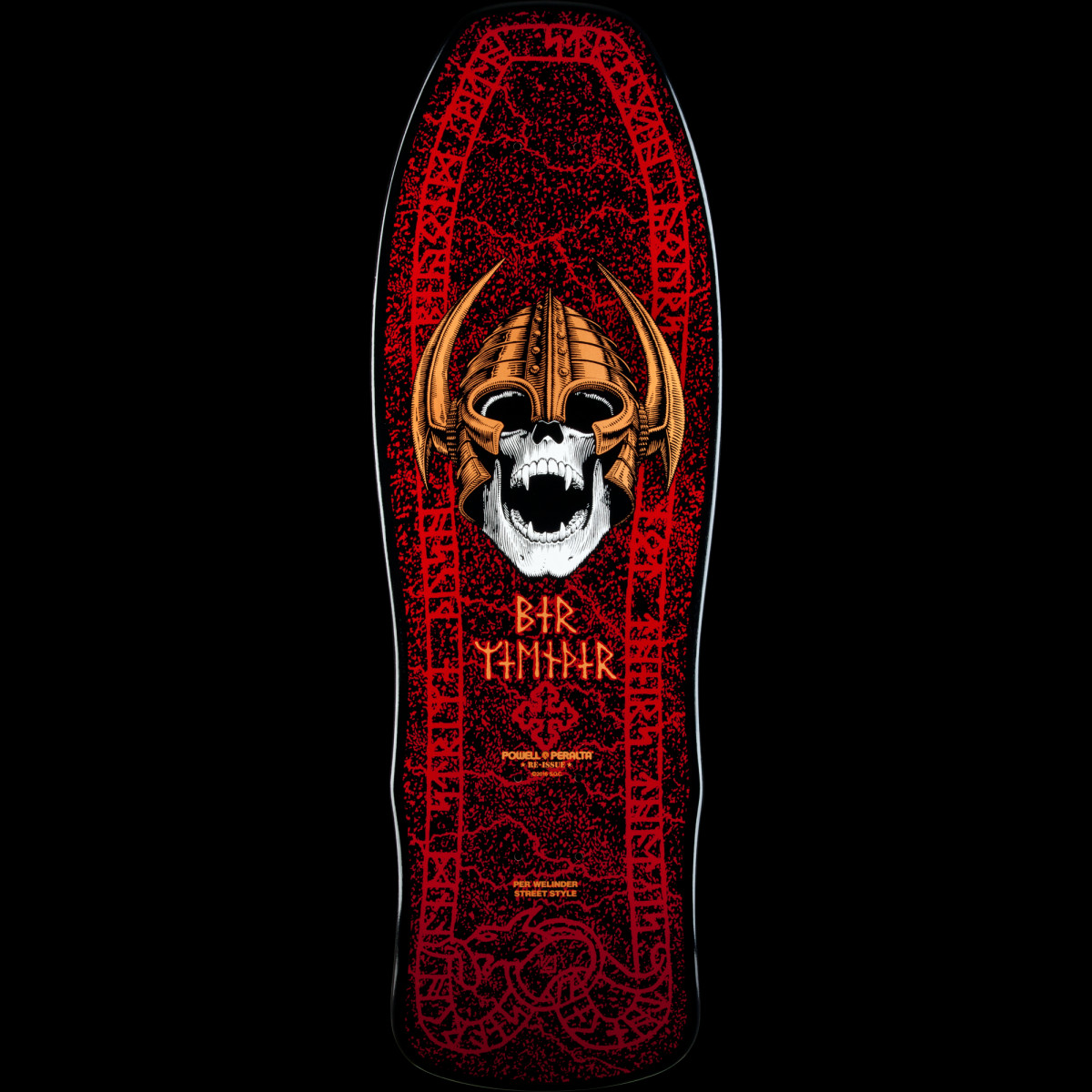 Powell Peralta Per Welinder Nordic Skull Blk/Red deck