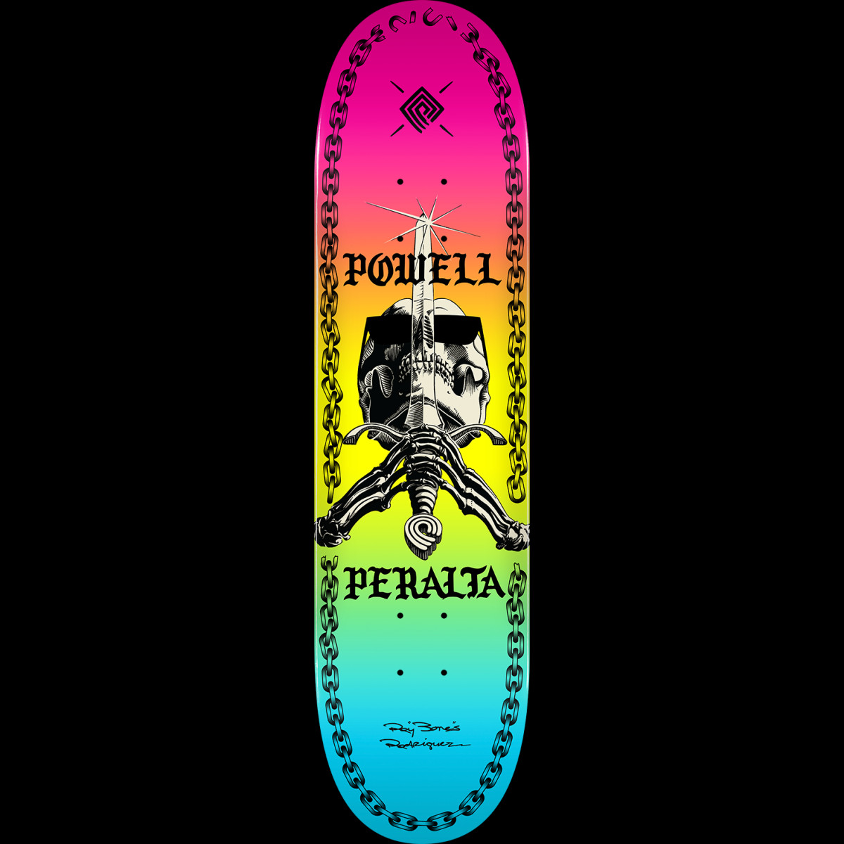 Powell Peralta Skull And Sword Chainz Colby - Shape 248 deck
