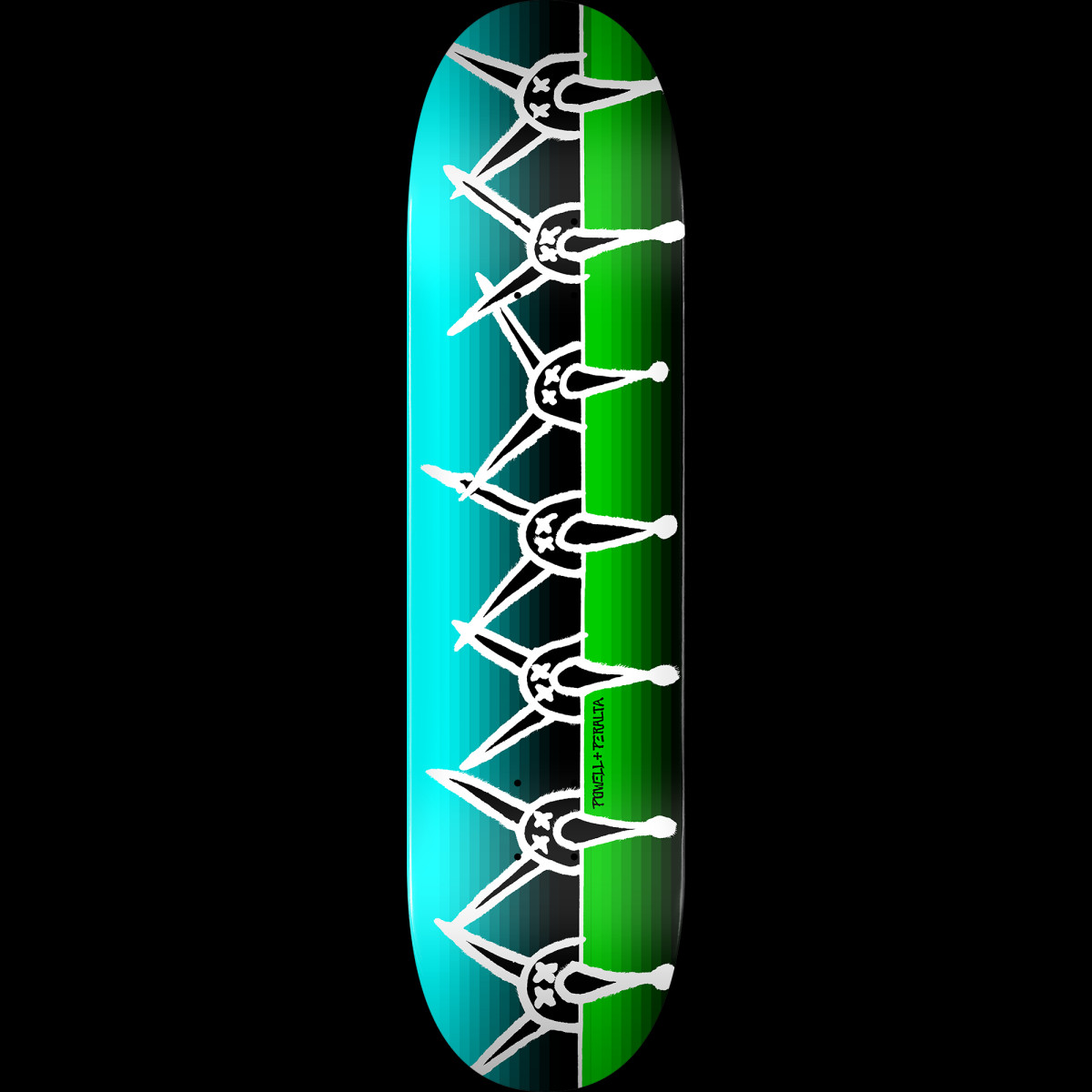 Powell Peralta Vato Rat Band Blue/Green - Shape 249 deck