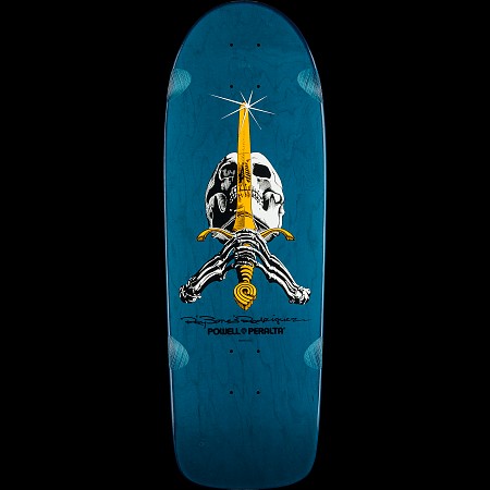 Powell Peralta Ray Rodriguez OG Skull and Sword Blue deck