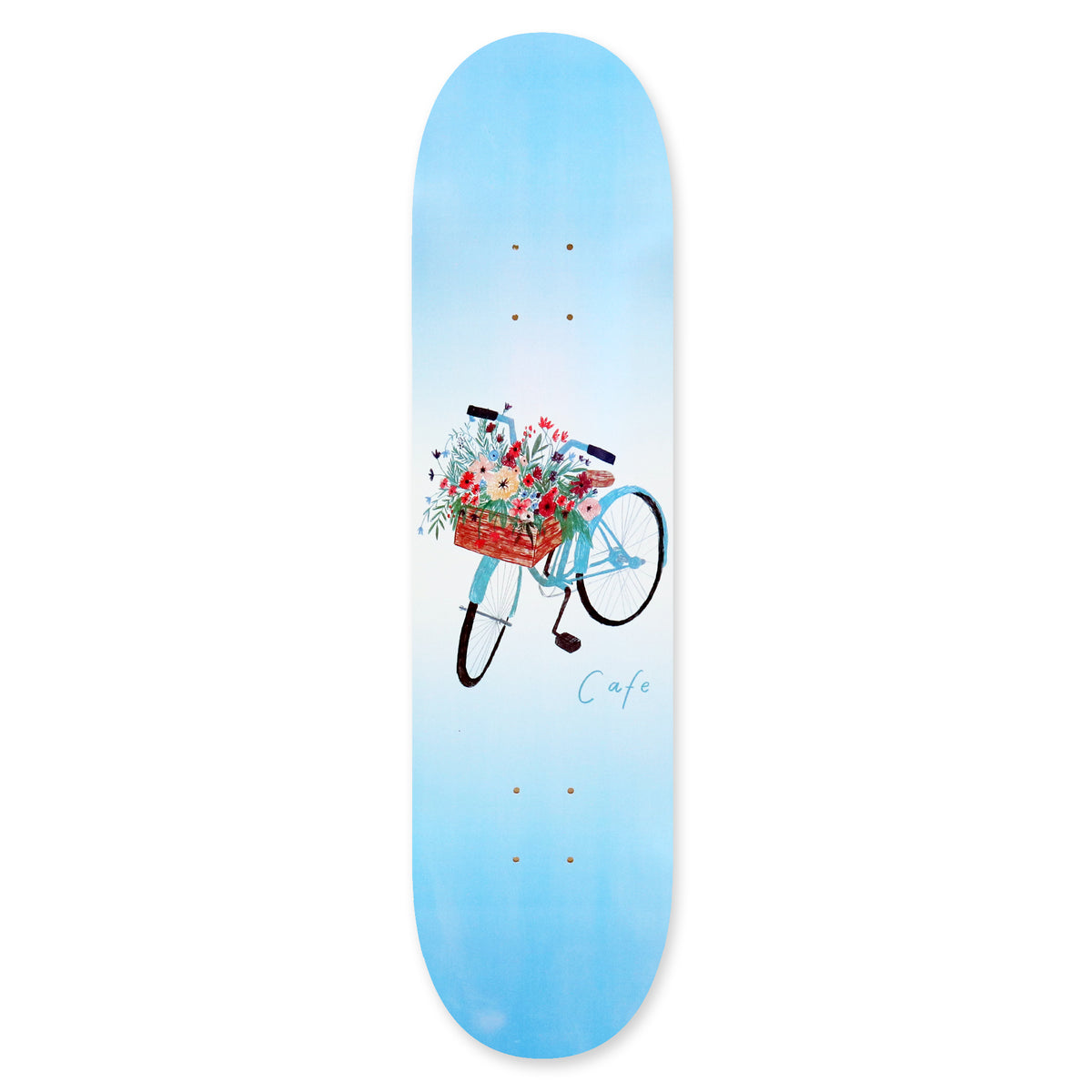 Skateboard Cafe Flower Basket Blue deck