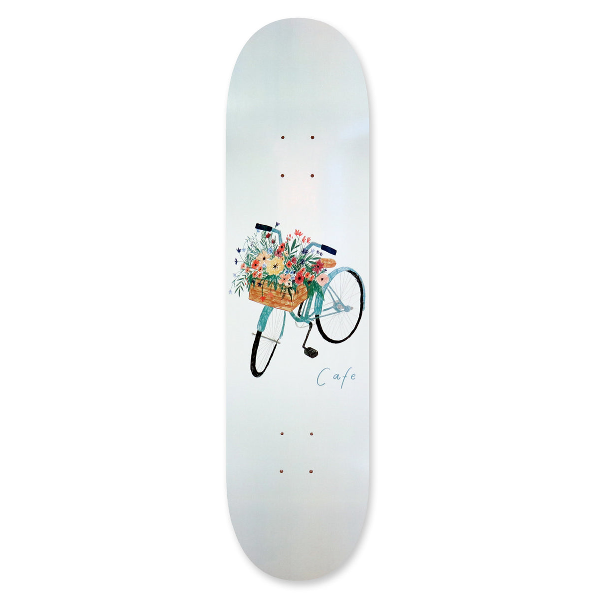 Skateboard Cafe Flower Basket Grey deck