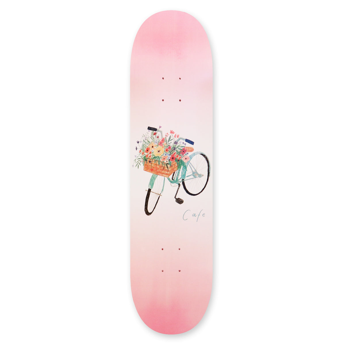 Skateboard Cafe Flower Basket Pink deck