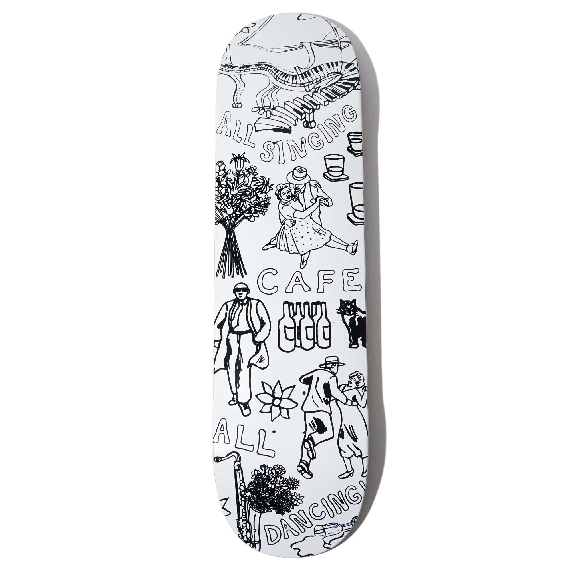 Skateboard Cafe 8.125 Gaurab Sketches C2 Shape White deck