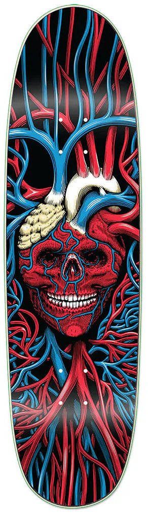 Strangelove Heart Skull Black Velvet Signed by Sean Cliver deck