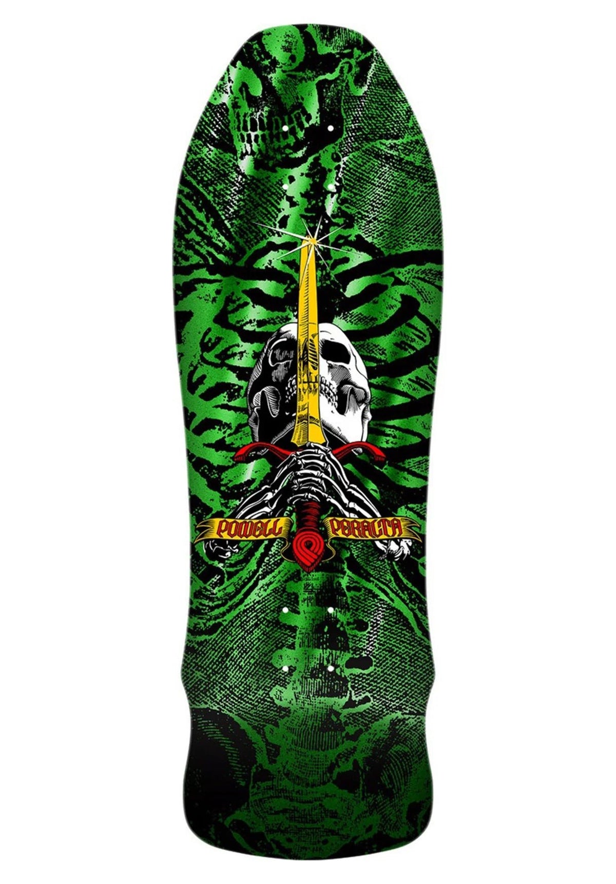 Powell Peralta Powell-Peralta Skull & Sword Geegah (green foil) deck