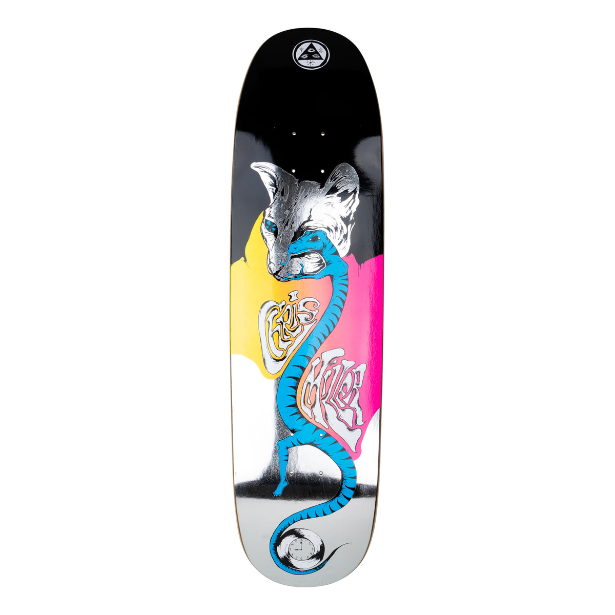 Welcome Chris Miller Left Eye on Catblood 2.0 - Black/Silver Foil - 8.75 deck