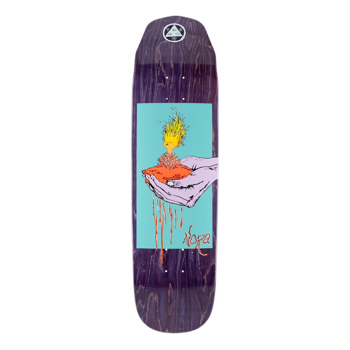 Welcome Nora Vasconcellos Soil on Wicked Queen - Purple Stain - 8.6 deck