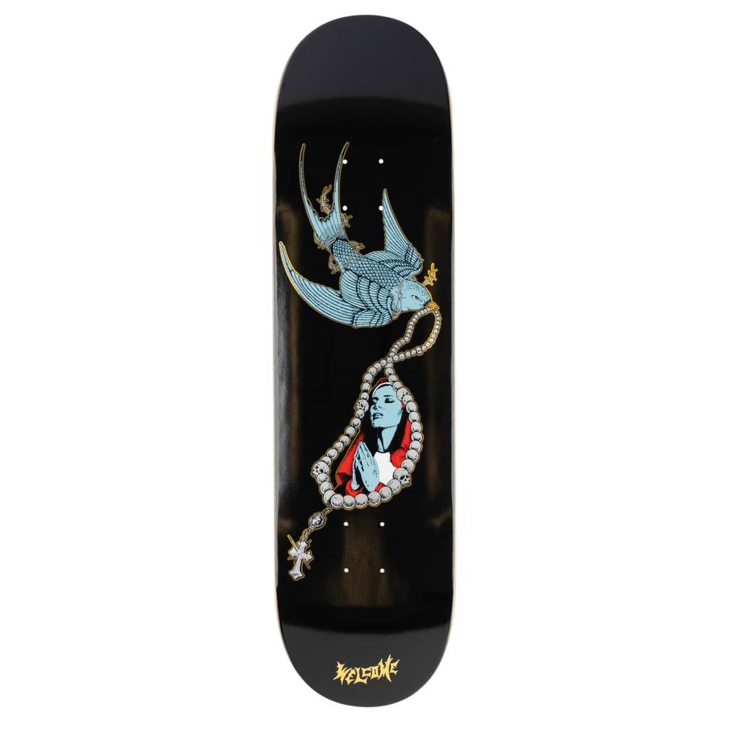 Welcome Rosary on Popsicle - Black/Gold Foil deck