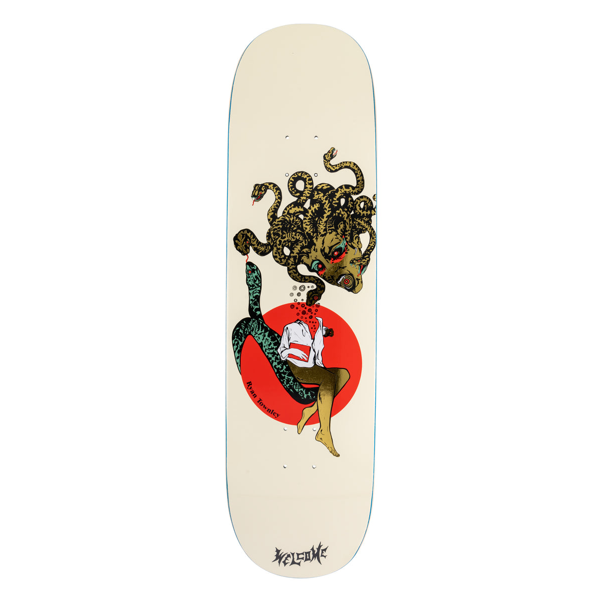 Welcome Ryan Townley Gorgon on Enenra - Bone/Gold Foil - 8.5 deck