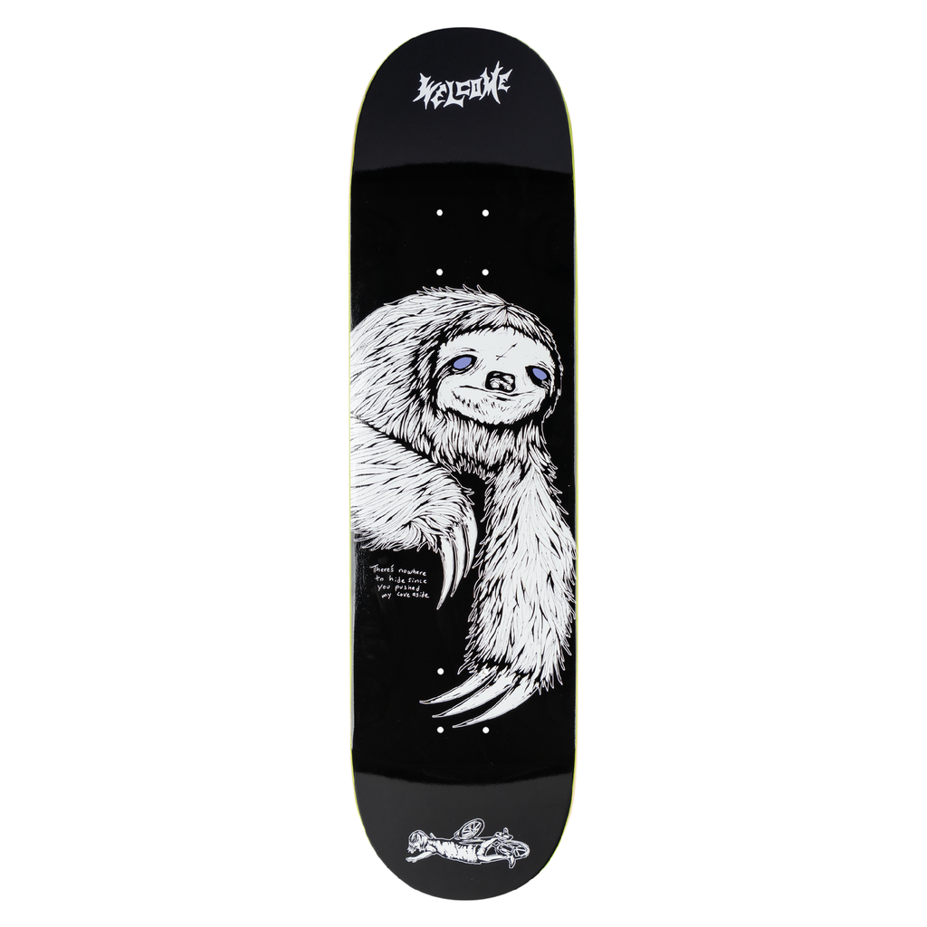 Welcome Sloth on Popsicle - Black/White deck