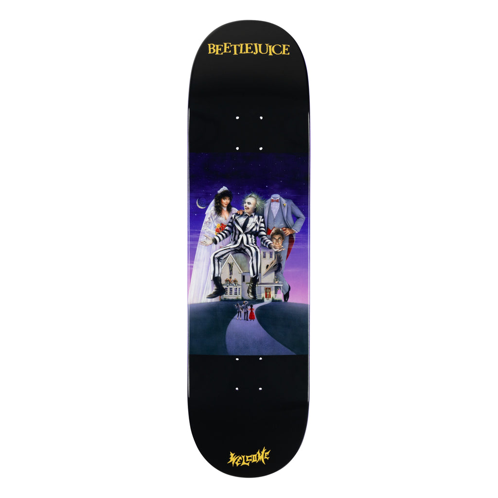 Welcome BEETLEJUICE x Welcome - Showtime on Popsicle - Black/Purple Dip deck