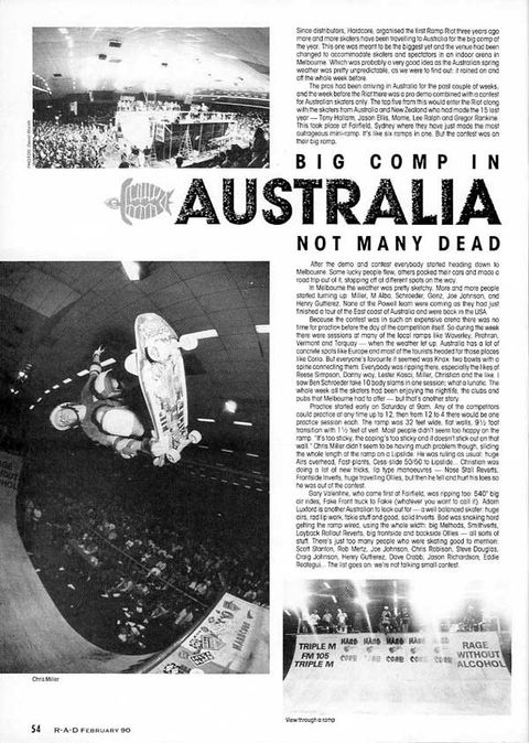 Big Comp in Australia Not Many Dead