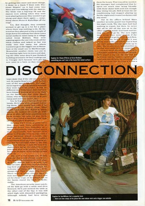 Disconnection – Skateboarding in Newbury 1989 (Part 3)