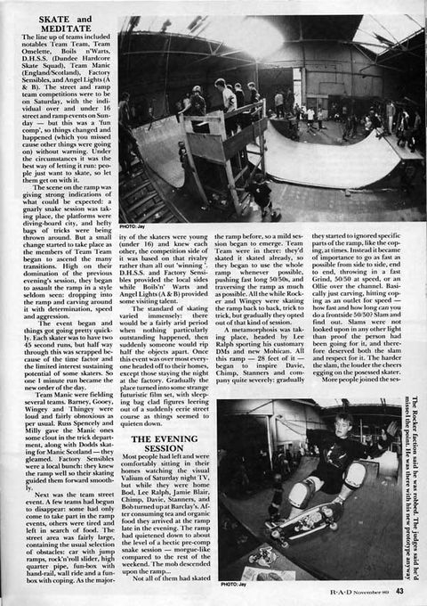 Dundee Factory Skatepark Competition 1989 (Part 3)