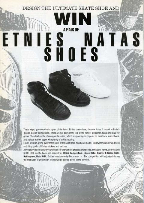 Etnies Shoes Competition, 1989