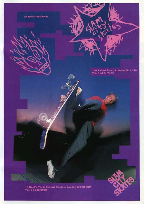 Slam City Skates Advert featuring Rob Dukes