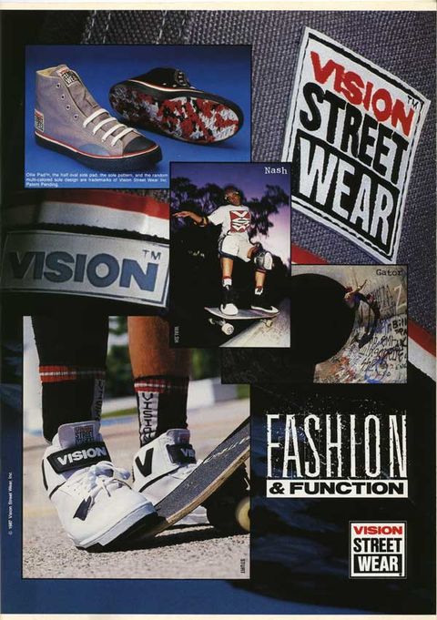Vision Streetwear Shoes Advert December 1989