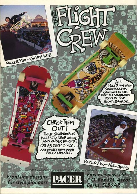 Pacer Complete Skateboards, December 1989