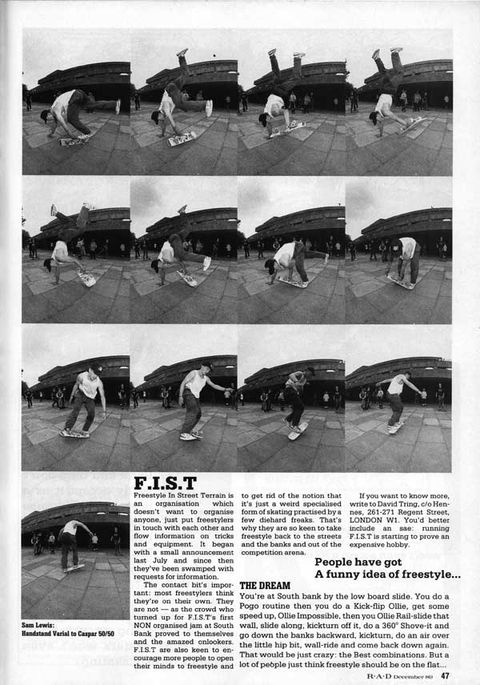 The freestyle end of things, 1989