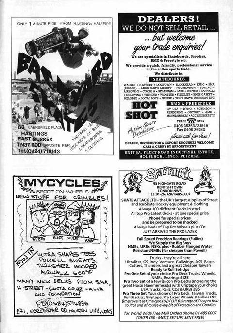 Bod, Backyard and Hastings Ramp Advert