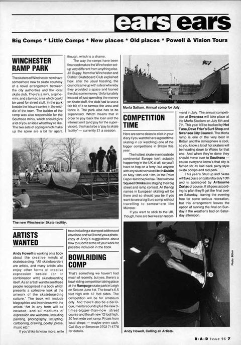 UK Skateboard News, May 1991