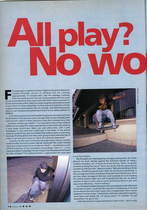 All Play? No Work? Curtis McCann writes it like it was