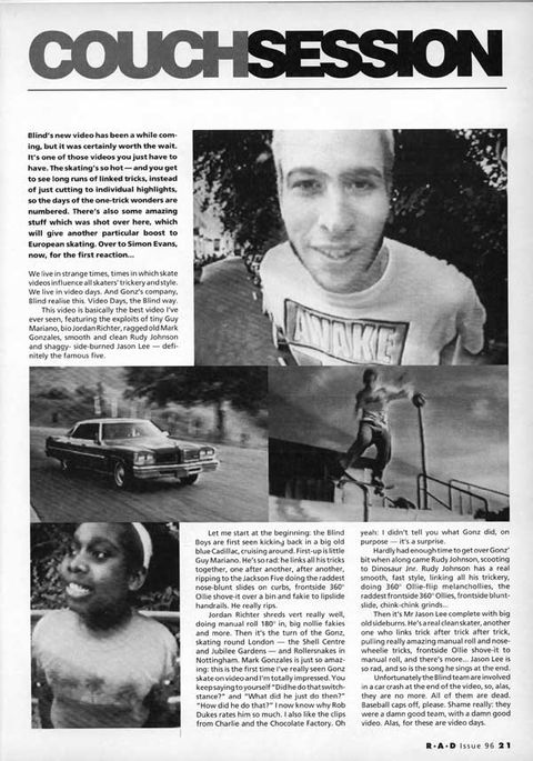 Original Blind Video review from 1991