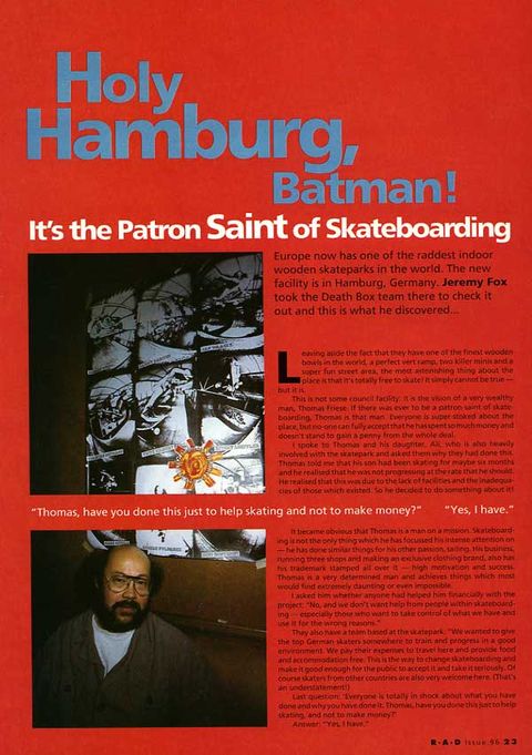 Hamburg Skatepark, 1991 style