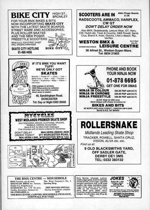 Classic Skateboard and BMX Adverts from 1987 Rad Magazine Issue 58