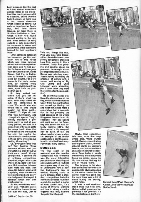 Paul Cheyne Coffin Drop-in Livingston 1988