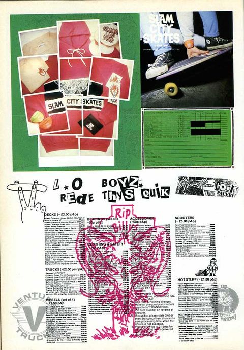Classic Slam City and Billys Adverts from 1987