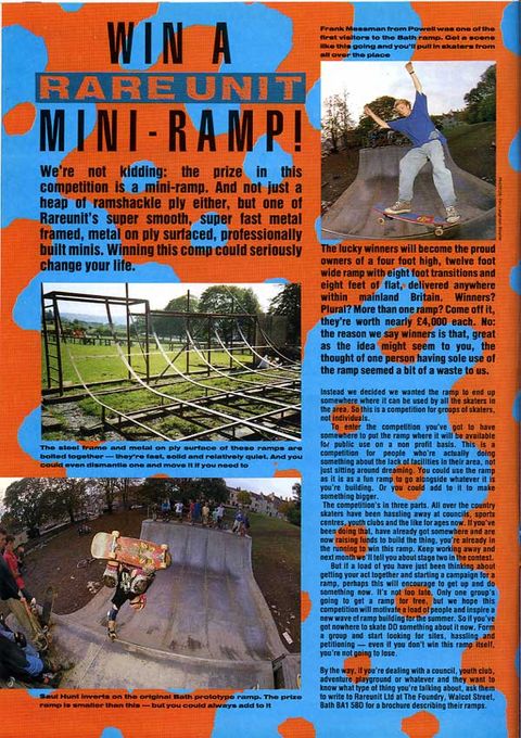 Win a Rareunit Mini-Ramp (too late: in 1990)