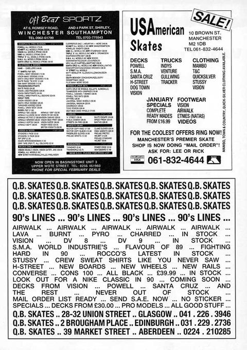 Offbeat, Split and Quarterback Adverts